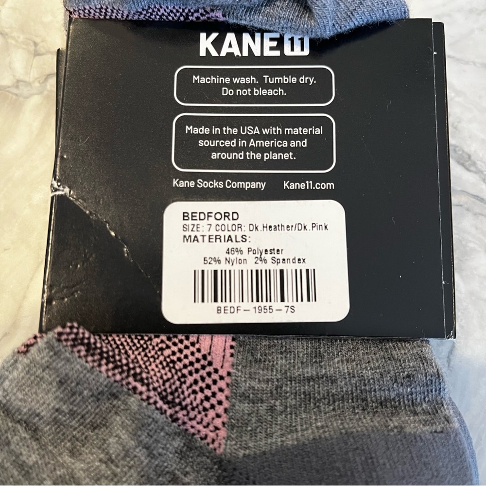NWT Women’s Kane 11 Socks Pink 7 - Picture 2 of 2